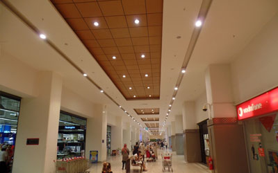 Perfopan Wooden Acoustic Panel Systems Shopping Centers and Gyms